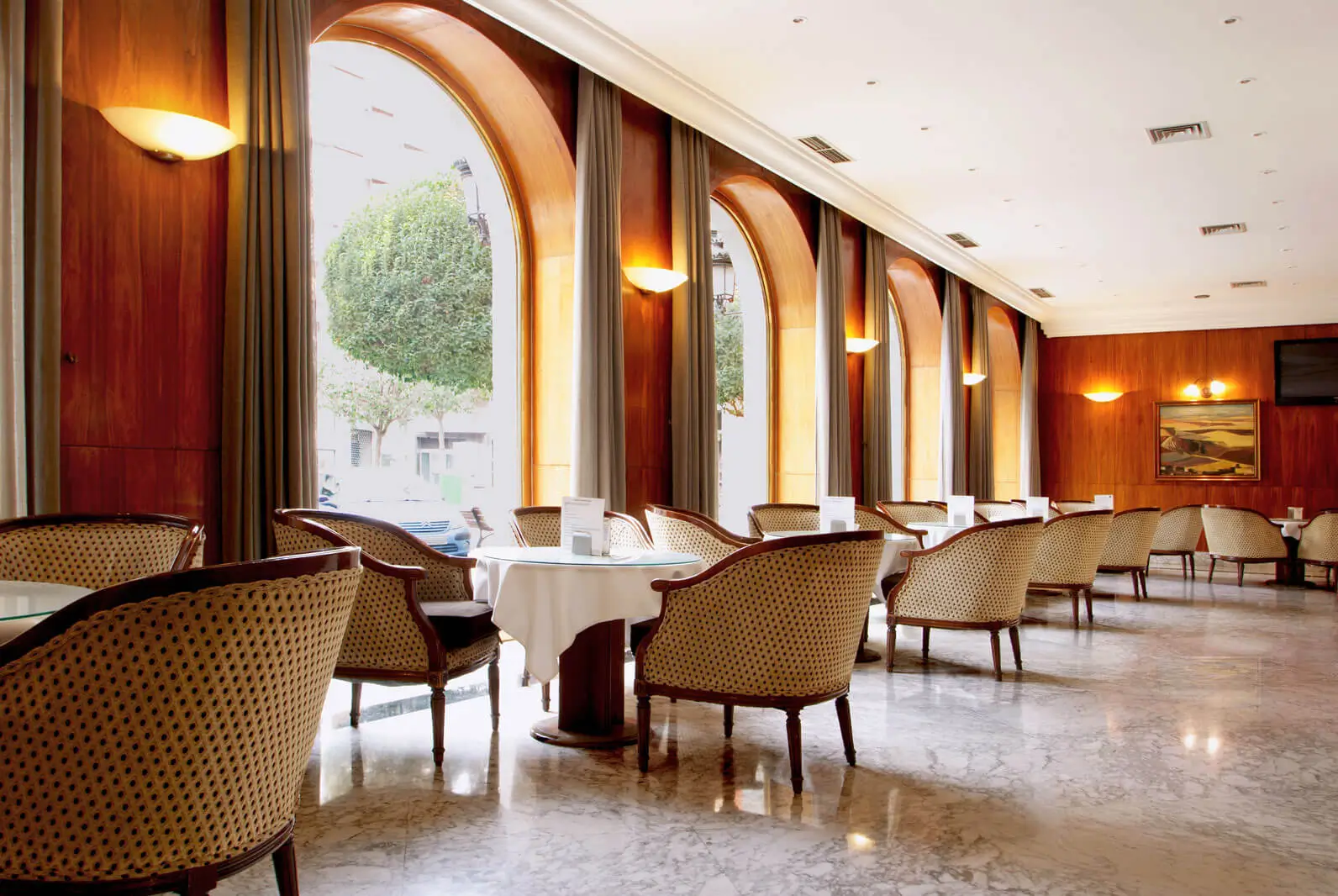 Cafetería del Hotel Mozart en el centro de Valladolid